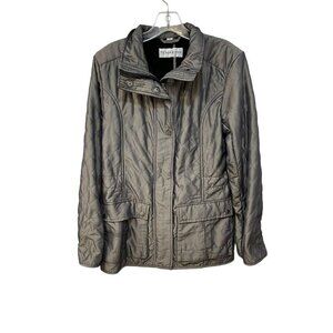 Pendleton Quilted Coat Womens XS Jacket Diamond Coat Green Fleece Lined